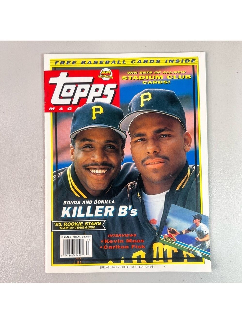 TOPPS Magazine Spring 1991 Collector's Edition #6 with Cards #M101
